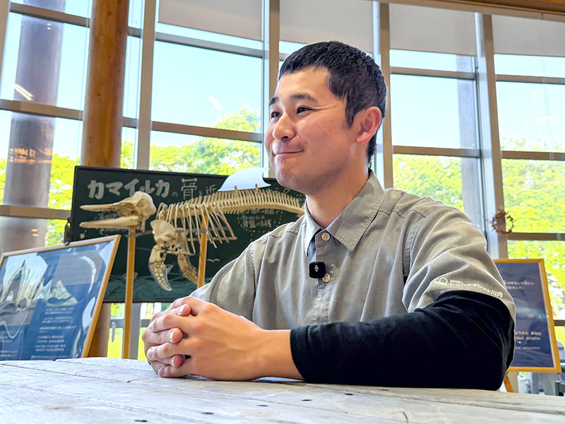 むつ市での仕事や地域への思いを語る圓山遊夢さん